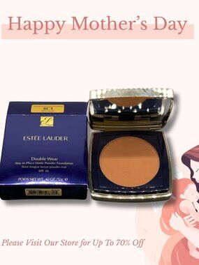 Estee Lauder Double Wear Matte Powder Foundation Rich Java 0.42 Oz